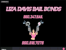 Tablet Screenshot of lizadavisbailbonds.com